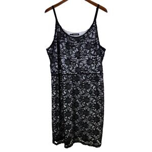 Maurices Lace Dress Size 3XBlack‎ Sequins Lace Whimsigoth Dark Romantic Chic